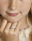 Gerhodineerd Zilver Ring Bloem 1324770 - PansiteNederland.nl