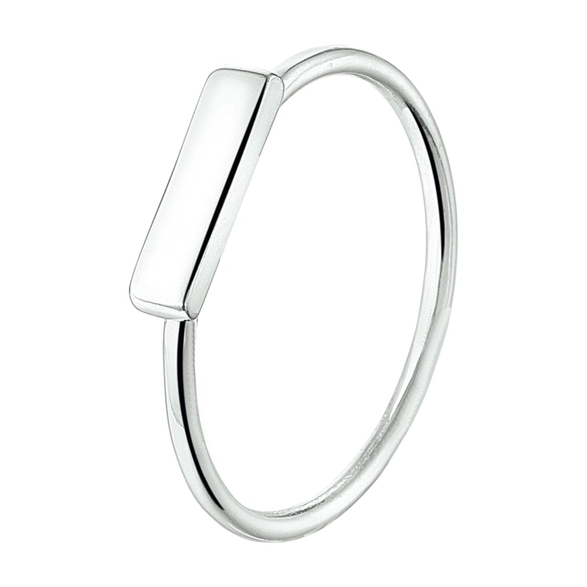 Gerhodineerd Zilver Ring Balkje 1324815 - PansiteNederland.nl
