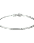 Zilver Gerhodineerd Armband Zirkonia 2,5 Mm 18 Cm 1324961