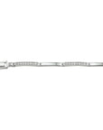 Zilver Gerhodineerd Armband Zirkonia 2,5 Mm 18 Cm 1324961