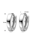 Zilver Gerhodineerd Klapoorringen Vlak 2,5 MM 1325047 - PansiteNederland.nl