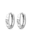 Zilver Gerhodineerd Klapoorringen Vlak 1325051 - PansiteNederland.nl