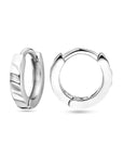 Zilver Gerhodineerd Klapoorringen Vlak 1325051 - PansiteNederland.nl