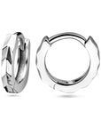 Zilver Gerhodineerd Klapoorringen Vlak 1325053 - PansiteNederland.nl