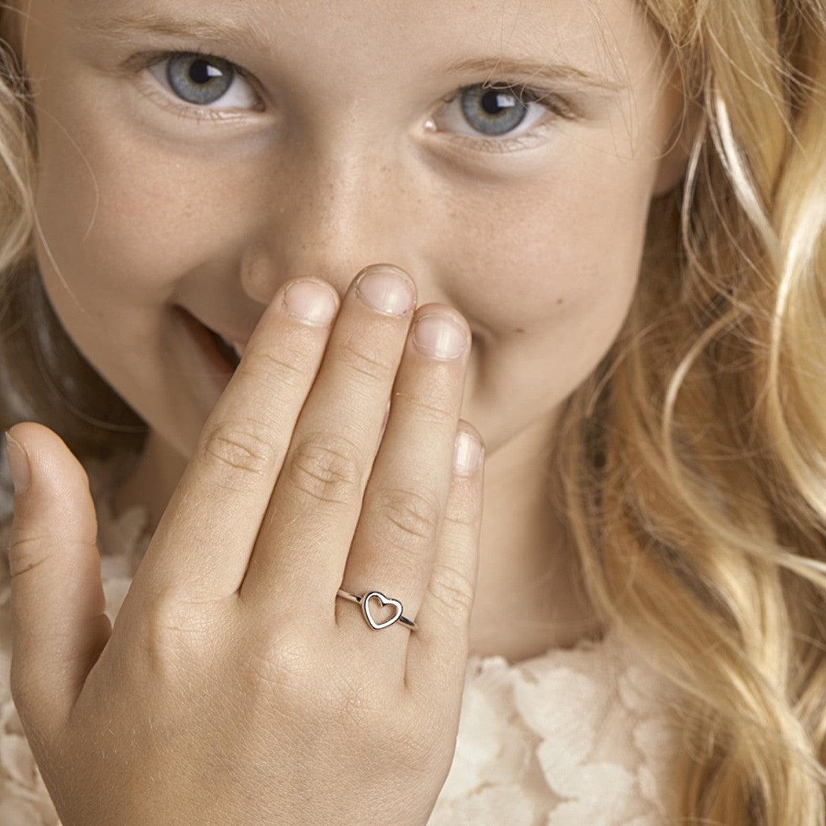 Gerhodineerd Zilver Ring Hart 1325104 - PansiteNederland.nl