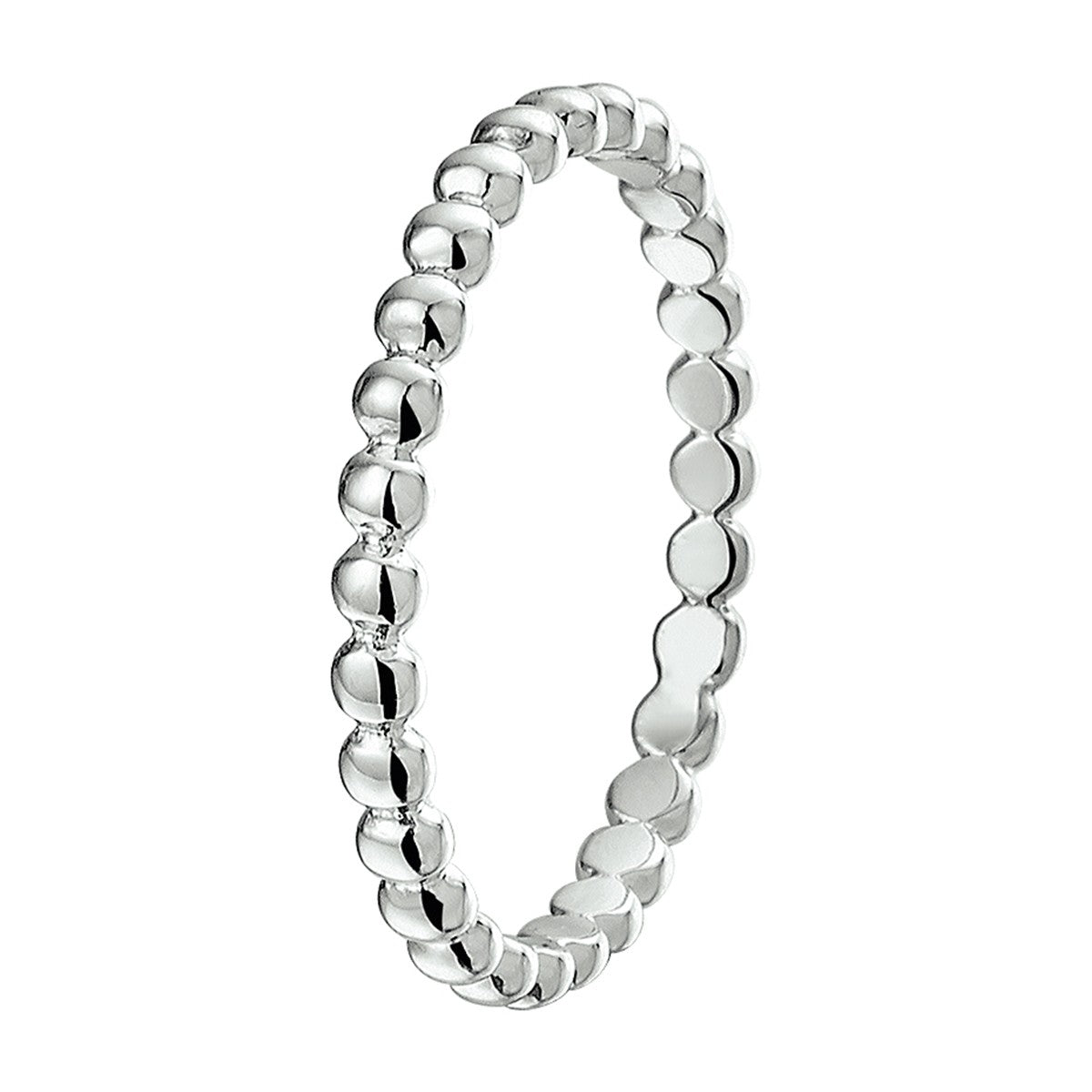 Gerhodineerd Zilver Ring Bolletjes 1325110 - PansiteNederland.nl