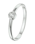 Gerhodineerd Zilver Ring Met Zirkonia 1325116 - PansiteNederland.nl