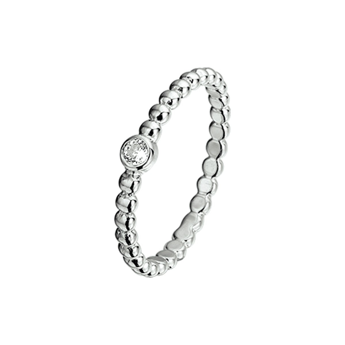 Gerhodineerd Zilver Ring Met Zirkonia 1325134 - PansiteNederland.nl