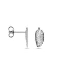 Zilver Gerhodineerd Oorknoppen Veer 1325526 - PansiteNederland.nl