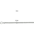 Zilver Gerhodineerd Armband Fantasie 2,2 mm 1325535 - PansiteNederland.nl