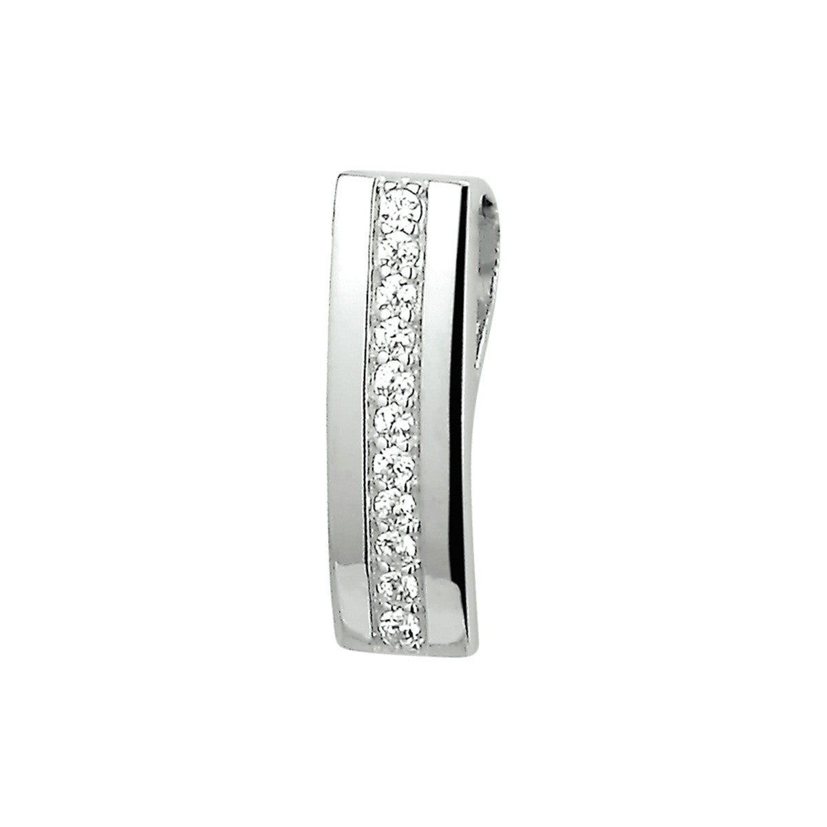 zilver gerhodineerd hanger zirkonia 1325821 - PansiteNederland.nl