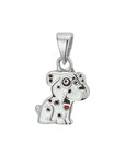 zilver gerhodineerd hanger hond 1325889 - PansiteNederland.nl