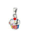 Zilveren hanger cupcake 1325892 - PansiteNederland.nl