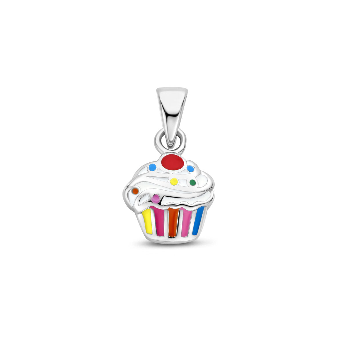 Hanger cupcake 11 mm zilver