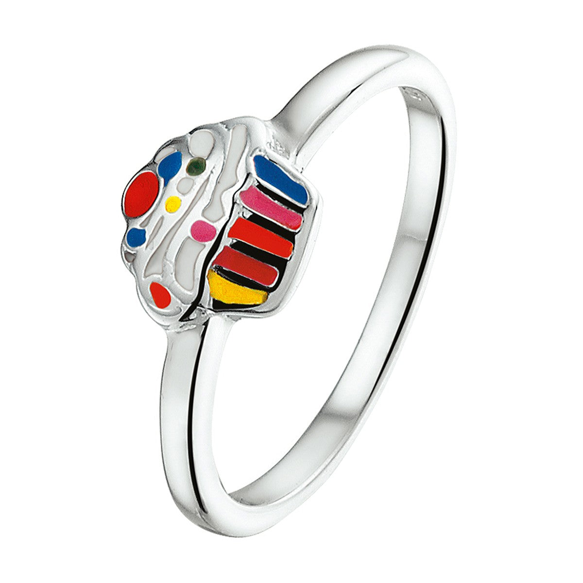 Gerhodineerd Zilver Ring Cupcake 1325895 - PansiteNederland.nl