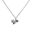 zilver gerhodineerd collier voetbalschoen 1,4mm 36 + 4cm 1326102