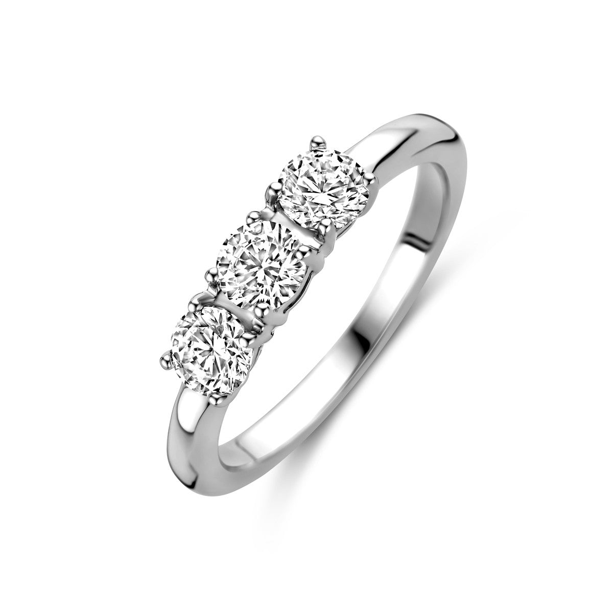 Gerhodineerd Zilver Ring Met Zirkonia 1328494 - PansiteNederland.nl
