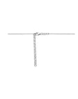 zilver gerhodineerd collier hart 40 + 5 cm 1326172