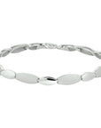 armband poli/mat 5,5 mm zilver gerhodineerd