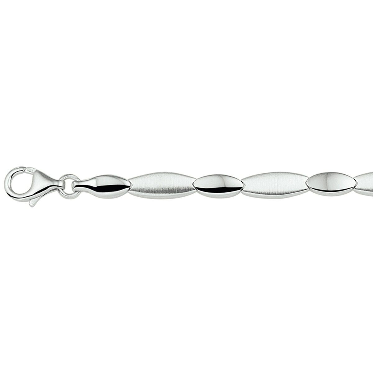 Zilveren armband poli/mat 5,5 mm - 1326261