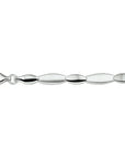 armband poli/mat 5,5 mm zilver gerhodineerd