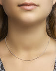 Zilver Gerhodineerd Collier Gourmette 4-Zijdes Geslepen 1,2 mm 1326292 - PansiteNederland.nl
