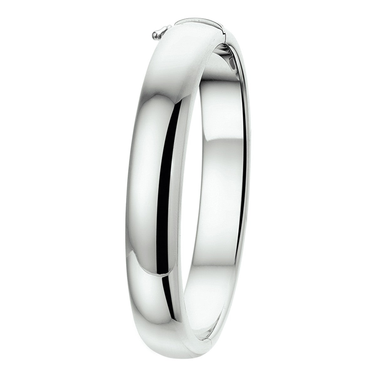 Zilver Gerhodineerd Bangle Scharnier Massief 10 X 60 Mm 1326297 - PansiteNederland.nl