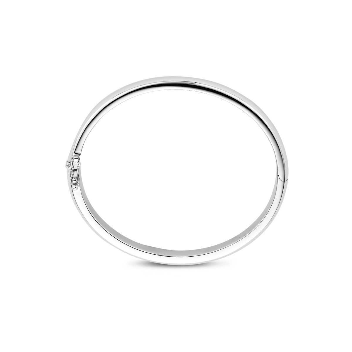 Bangle scharnier massief 10 x 60 mm zilver