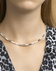 Zilver Gerhodineerd Collier Poli/Mat 3,5 mm 1326310
