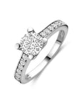 Gerhodineerd Zilver Ring Met Zirkonia 1328530 - PansiteNederland.nl