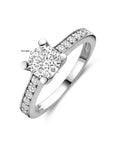 Gerhodineerd Zilver Ring Met Zirkonia 1328530 - PansiteNederland.nl