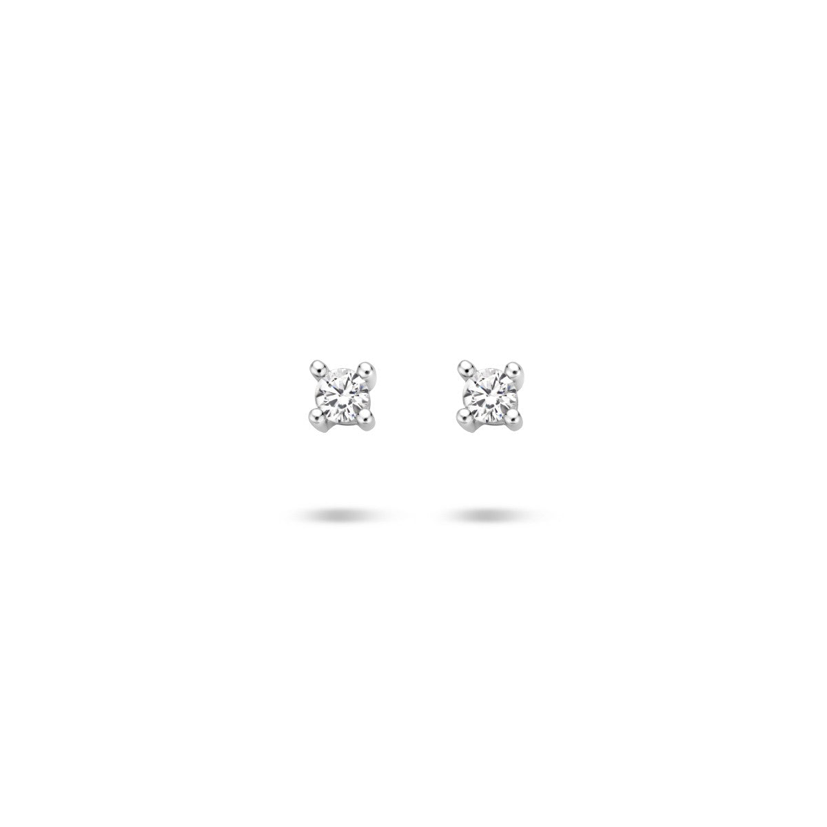 Zilver Gerhodineerd Oorknoppen Zirkonia 1326756 - PansiteNederland.nl