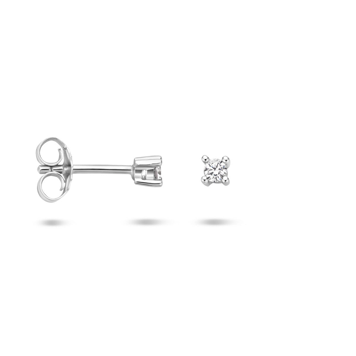 Zilver Gerhodineerd Oorknoppen Zirkonia 1326756 - PansiteNederland.nl
