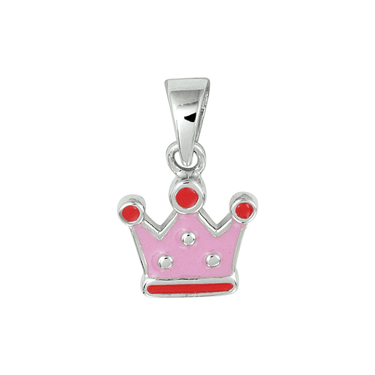 zilver gerhodineerd hanger kroon 1326781 - PansiteNederland.nl