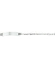 Zilveren graveerarmband figaro plaat 4,8 mm 13 - 15 cm