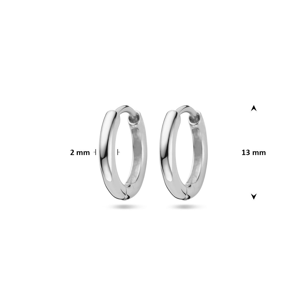 Oorbellen 2,0 mm voor hangende oorbellen zilver