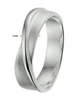 Gerhodineerd Zilver Ring Poli/Mat 1326898 - PansiteNederland.nl