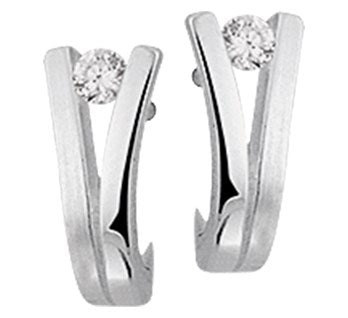 Zilver Gerhodineerd Oorknoppen Zirkonia Poli/Mat 1326944 - PansiteNederland.nl