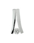 zilver gerhodineerd hanger zirkonia poli/mat 1326945 - PansiteNederland.nl