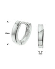 Zilver Gerhodineerd Klapoorringen 1326985 - PansiteNederland.nl