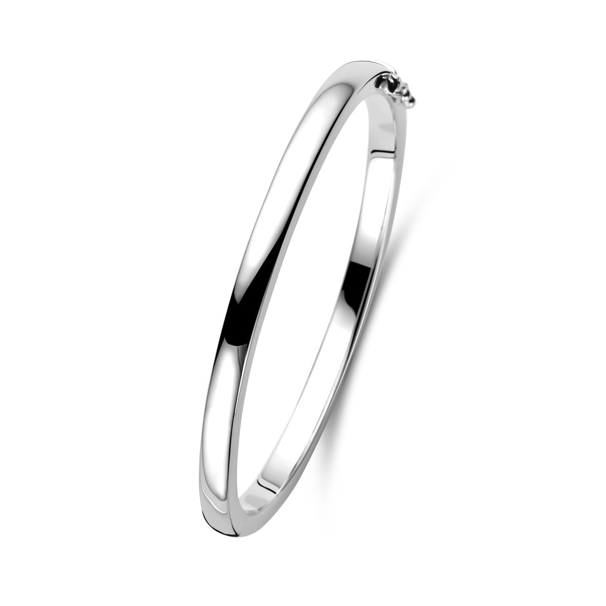 Zilver Gerhodineerd Bangle Scharnier Massief 4 X 60 Mm 1327004 - PansiteNederland.nl