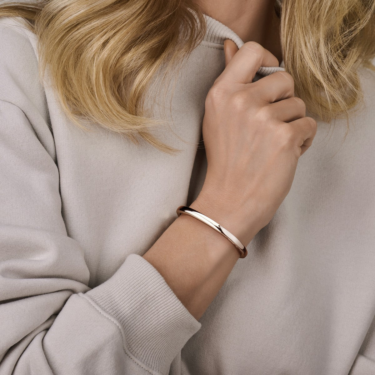 Zilver Gerhodineerd Bangle Scharnier Massief 4 X 60 Mm 1327004 - PansiteNederland.nl