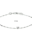 Zilver Gerhodineerd Armband Blokjes 1,1 Mm 17 + 2 Cm 1327009 - PansiteNederland.nl