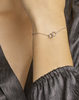 Zilver Gerhodineerd Armband Rondjes 1,2 Mm 16 + 3 Cm 1327116