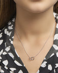 zilver gerhodineerd collier rondjes 1,2 mm 40 + 4 cm 1327119