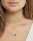 zilver gerhodineerd collier hart 1,2 mm 40 + 5 cm 1327131