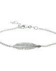 Zilver Gerhodineerd Armband Veer 1,8 Mm 16,5 + 2,5 Cm 1327135