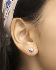 Zilver Gerhodineerd Oorknoppen Cupcake 1327197 - PansiteNederland.nl
