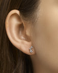 Zilver Gerhodineerd Oorknoppen Zirkonia 1327303 - PansiteNederland.nl