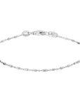 Zilver Gerhodineerd Armband Blokjes 1,1 Mm 17 + 2 Cm 1327310 - PansiteNederland.nl